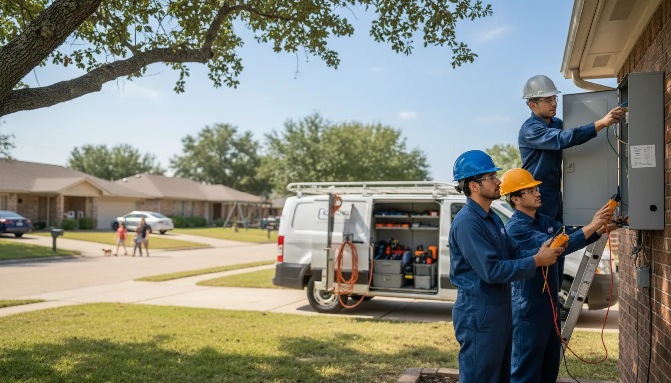 Certified electrician providing emergency electrical services in Martins Ferry, OH